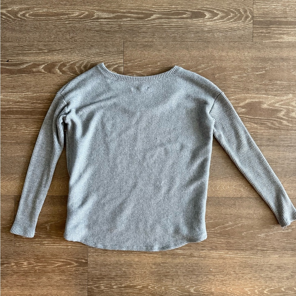 Grey Ribbed Sweater - Picture 2 of 2